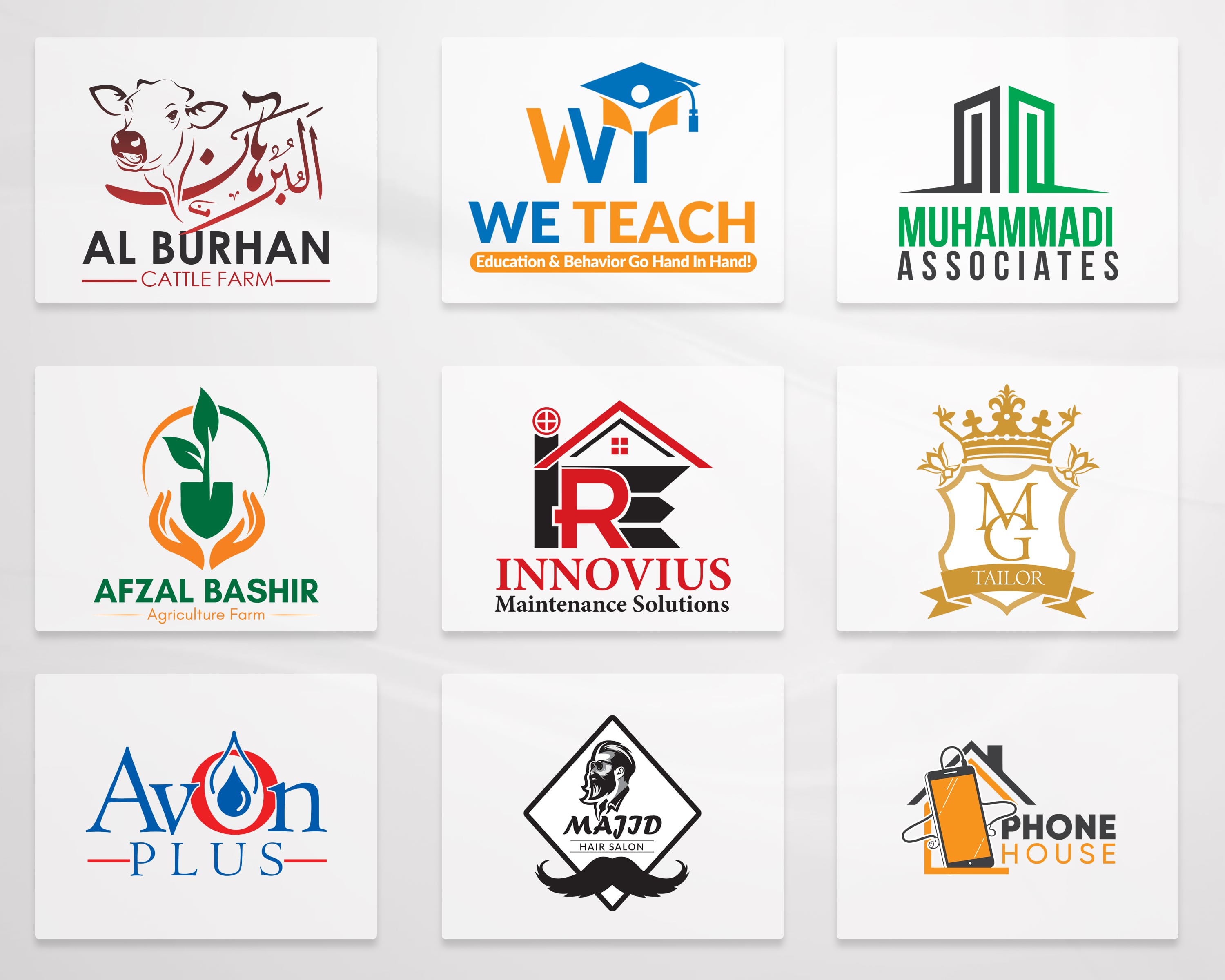 Creative Business Name and Slogan Branding Concept for Modern Companies in Sharjah