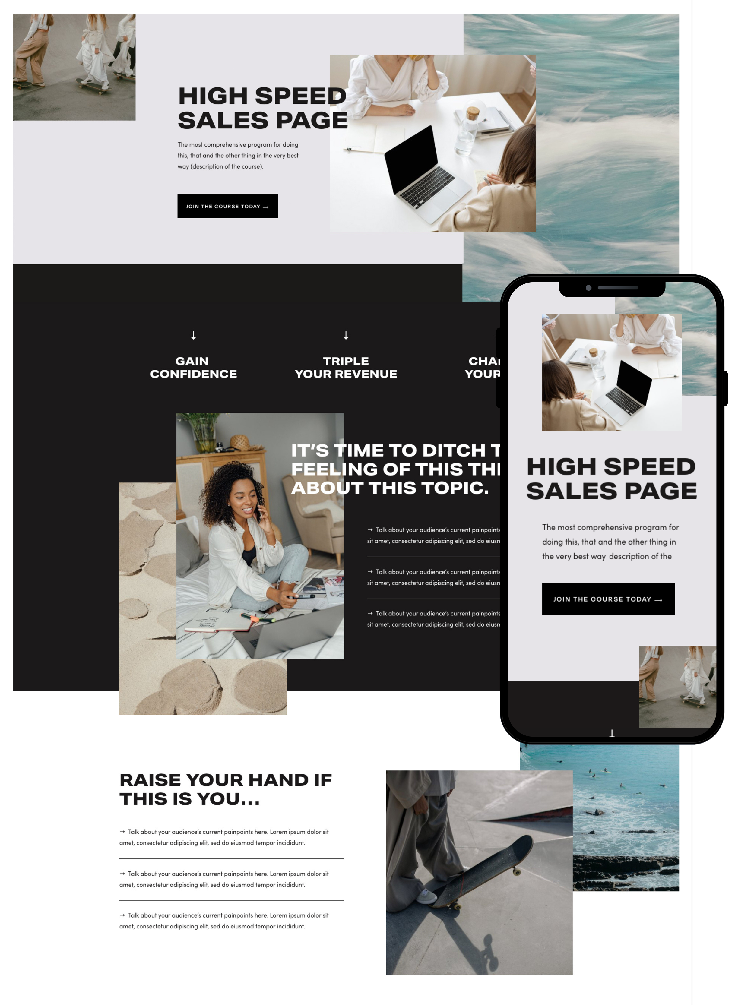 Sales Page Design | Elite Launch Design - Create in Sharjah for Higher Conversions