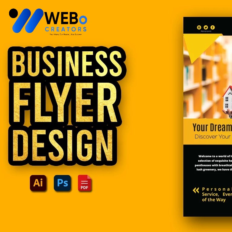 Creative Flyer Design for Moving Company in Sharjah | Flyer for Removals Services