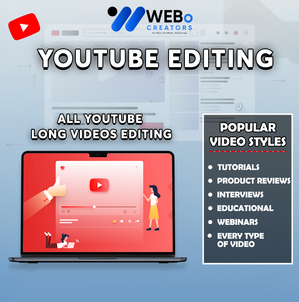 YouTube Video Editing Services at Affordable Cost - Hire Experienced YouTube Video Editors in Sharjah